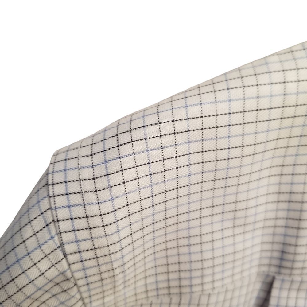 Enro Non Iron Long Sleeve White Multi Plaid Shirt Size 14.5 - 32/33  7 0297 - Picture 4 of 7